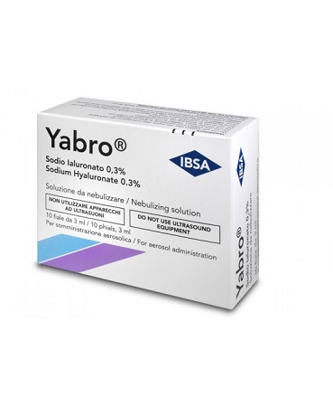 YABRO 10 FIALE 3ML ACIDO IALURONICO 0,3% SOLUZIONE PER NEBULIZZATORE - farmacialombardia.it