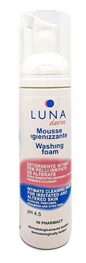 LUNADERM MOUSSE IGIENIZZANTE DETERGENTE INTIMO PELLI IRRITATE ED ALTERATE 150 ML - farmacialombardia.it