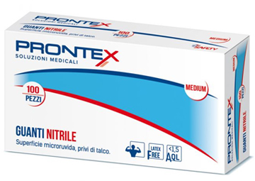 PRONTEX GUANTO IN NITRILE SENZA POLVERE M 7/8 100 PEZZI - farmacialombardia.it