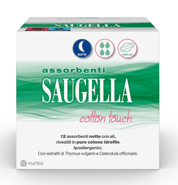 SAUGELLA COTTON TOUCH ASSORBENTI NOTTE 12 PEZZI TAGLIO PREZZO - farmacialombardia.it