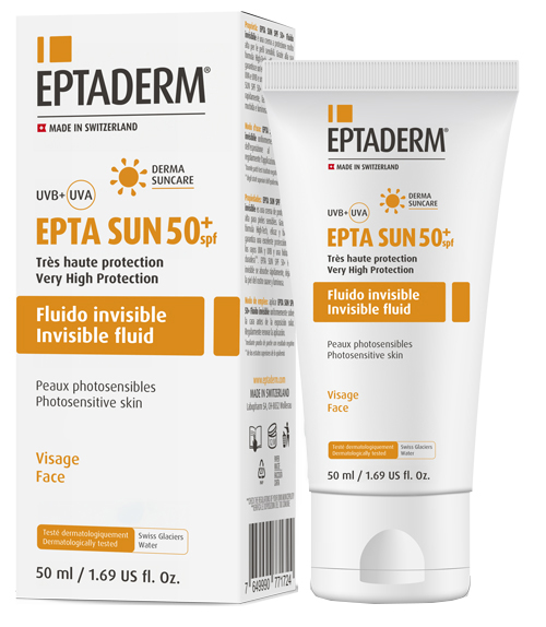 EPTA SUN SPF50+ FLUIDO INVISIBILE 50 ML - farmacialombardia.it