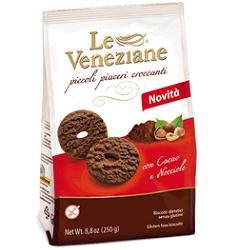 LE VENEZIANE BISCOTTI CACAO/NOCCIOLA 250 G - farmacialombardia.it