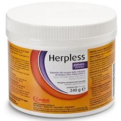 HERPLESS POLVERE BARATTOLO 240 G CON MISURINO - farmacialombardia.it