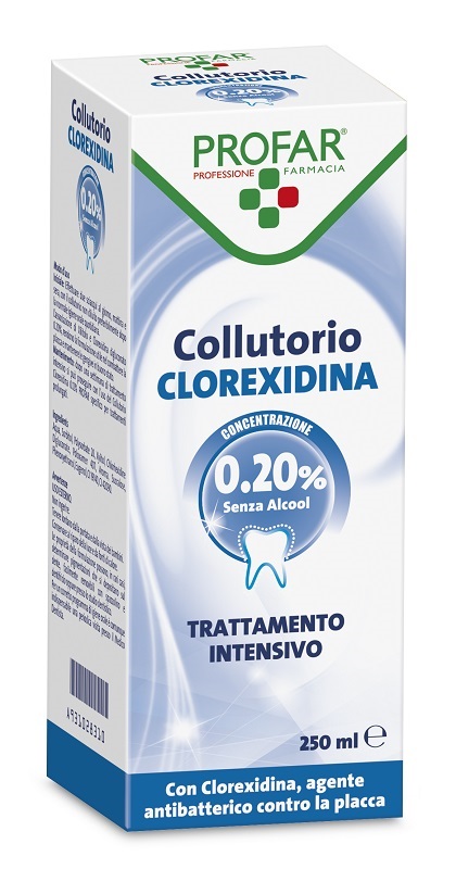 COLLUTORIO CLOREXIDINA 0,20% 250 ML PROFAR - farmacialombardia.it