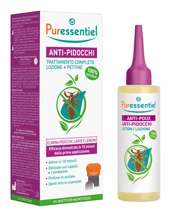 LOZIONE ANTIPIDOCCHI 100 ML + PETTINE PURESSENTIEL - farmacialombardia.it