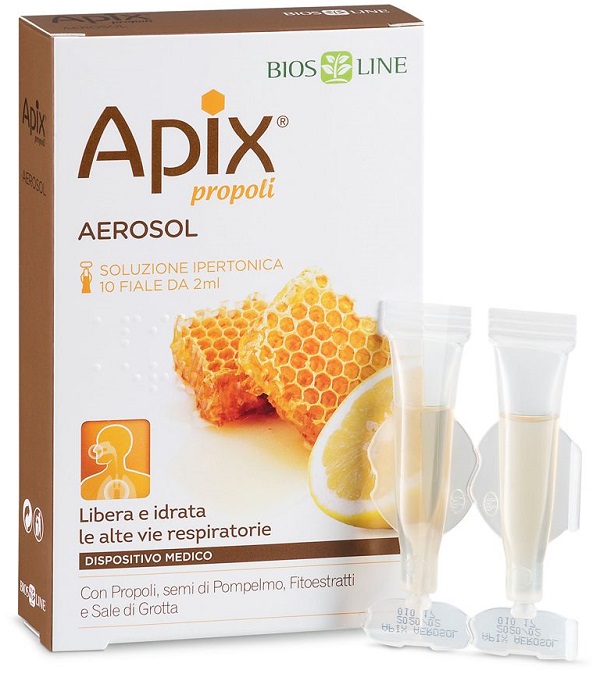 APIX PROPOLI AEROSOL 10 FIALE MONODOSE X 2 ML BIOSLINE - farmacialombardia.it