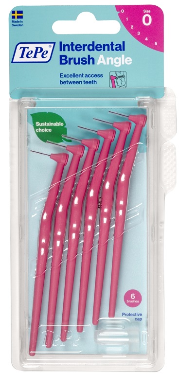 TEPE ANGLE SCOVOLINO ROSA 0,4MM 6 PEZZI - farmacialombardia.it