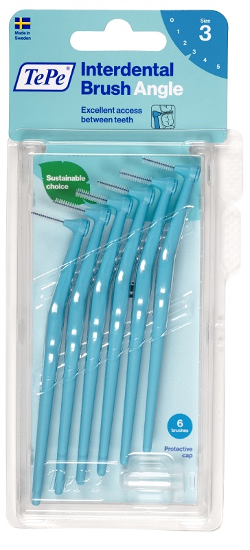 TEPE ANGLE SCOVOLINO BLU 0,6MM 6 PEZZI - farmacialombardia.it