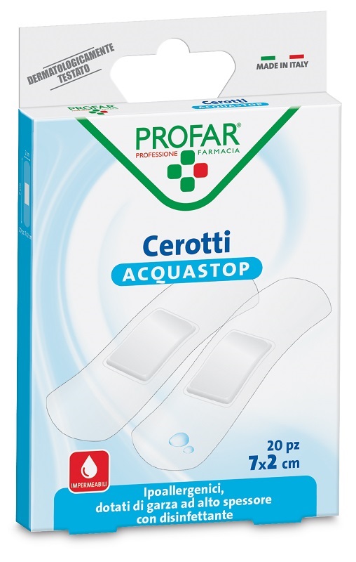 CEROTTO ACQUASTOP MEDI 7X2 CM PROFAR 20 PEZZI - farmacialombardia.it