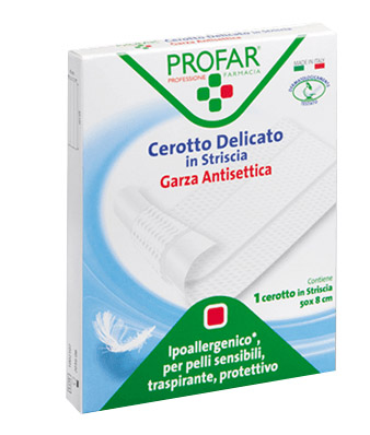 CEROTTO TESSUTO NON TESSUTO DELICATO 1 STRISCIA 50X8 CM PROFAR - farmacialombardia.it