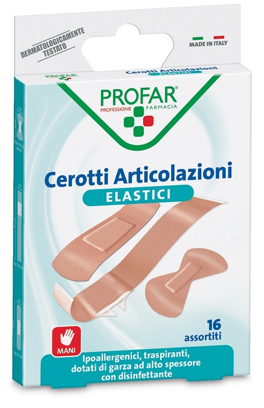 CEROTTO ARTICOLAZIONI ELASTICO PROFAR 16 PEZZI - farmacialombardia.it