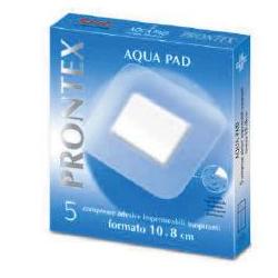 GARZA COMPRESSA PRONTEX AQUA PAD 10X8CM 5 PEZZI - farmacialombardia.it
