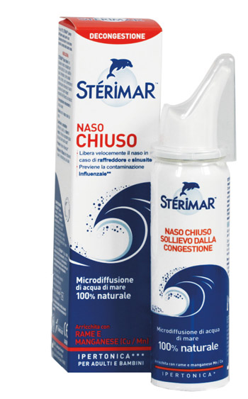 STERIMAR IPERTONICO NASO CHIUSO RAME E MANGANESE SPRAY 50 ML - farmacialombardia.it