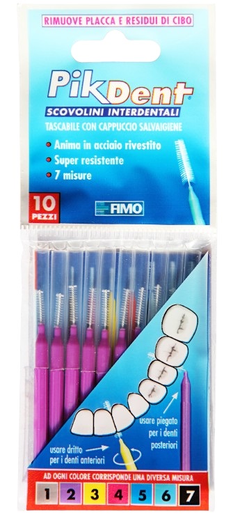 PIKDENT STUZZICOLINO 2 VIOLA 10 PEZZI - farmacialombardia.it