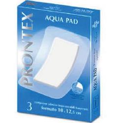 GARZA COMPRESSA PRONTEX AQUA PAD 10X12,5 CM 3 PEZZI - farmacialombardia.it