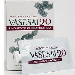 VASESAL 20 6 BUSTINE PLURIDOSE DA 5 ML UNGUENTO CHERATOLITICO - farmacialombardia.it