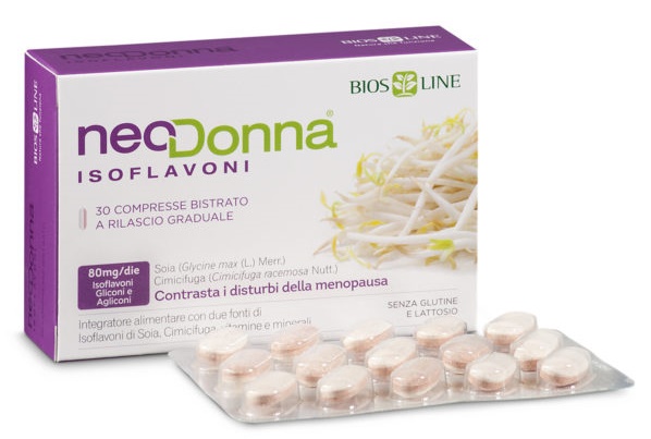 BIOSLINE NEODONNA ISOFLAVONI BISTRATO 30 COMPRESSE - farmacialombardia.it