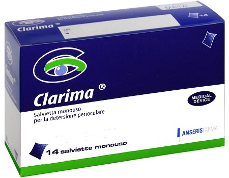 SALVIETTA PERIOCULARE CLARIMA 14 PEZZI - farmacialombardia.it