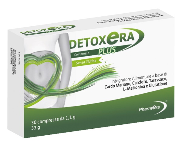 DETOXERA PLUS INTEGRATORE ALIMENTARE PER STIPSI E TRANSITO INTESTINALE 30 COMPRESSE - farmacialombardia.it