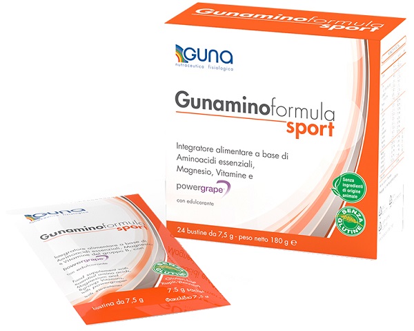 GUNAMINOFORMULA SPORT 24 BUSTE 180 G - farmacialombardia.it