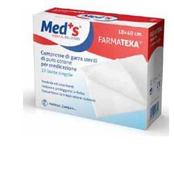 GARZA COMPRESSA MEDS 12/8 36X40CM 12 PEZZI - farmacialombardia.it
