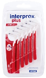 INTERPROX PLUS MINICONICO ROSSO 6 PEZZI - farmacialombardia.it