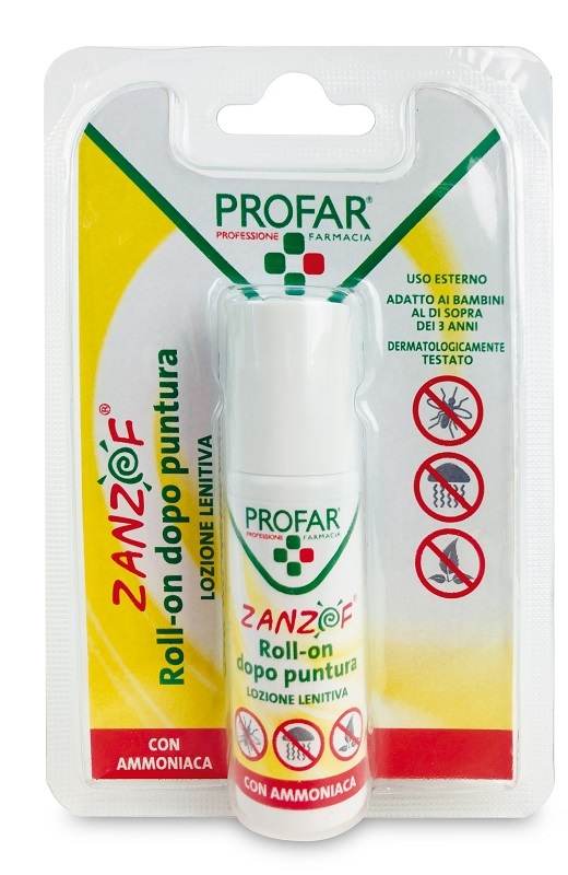 ZANZOF LOZIONE POST PUNTURA CON AMMONIACA ROLL-ON 20 ML PROFAR - farmacialombardia.it