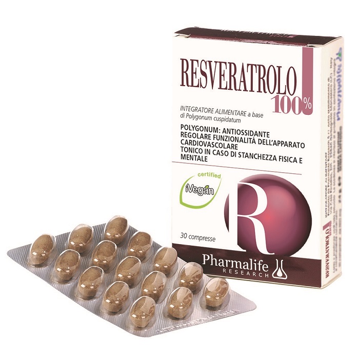 RESVERATROLO 100% 30 COMPRESSE - farmacialombardia.it