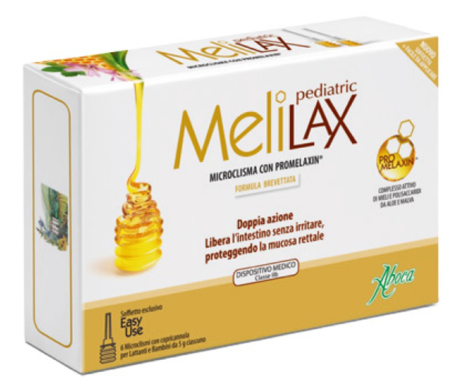 MELILAX PEDIATRIC MICROCLISMI 6 PEZZI 5 G - farmacialombardia.it