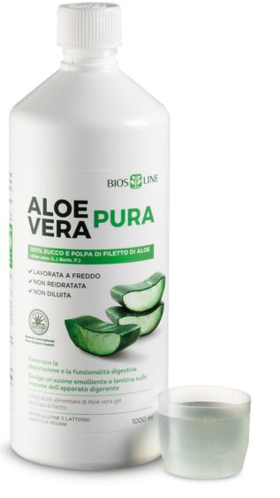 BIOSLINE ALOE VERA SUCCO POLPA 1 LITRO - farmacialombardia.it