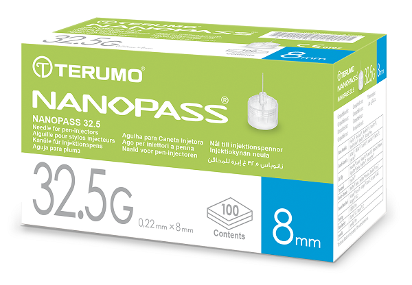AGO PER PENNA DA INSULINA NANOPASS 32,5 GAUGE LUNGHEZZA 8 MM 100 PEZZI - farmacialombardia.it