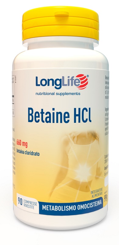 LONGLIFE BETAINE HCL 90 COMPRESSE RIVESTITE - farmacialombardia.it