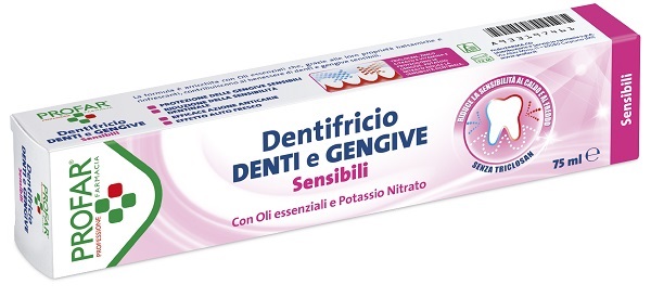 DENTIFRICIO DENTI E GENGIVE SENSIBILI 75 ML PROFAR - farmacialombardia.it
