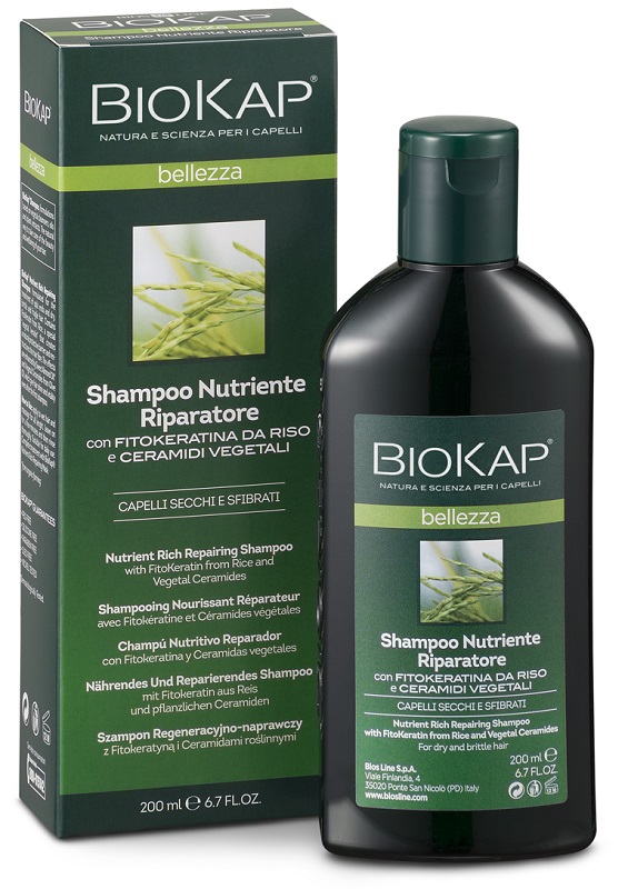 BIOKAP BELLEZZA SHAMPOO NUTRIENTE/RIPARATORE 200 ML BIOSLINE - farmacialombardia.it