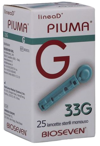 LANCETTE PUNGIDITO LINEA D PIUMA GAUGE 33 25 PEZZI - farmacialombardia.it