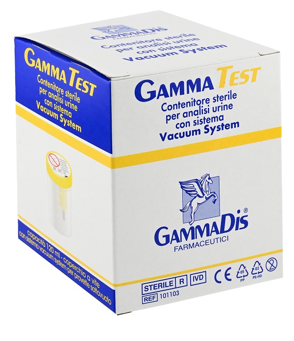 CONTENITORE STERILE PER URINA SOTTOVUOTO 120 ML GAMMADIS - farmacialombardia.it