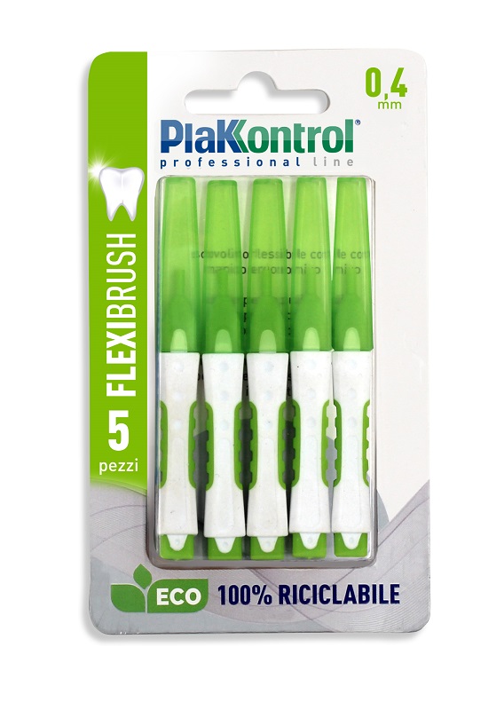 PLAKKONTROL SCOVOLINO INTERDENTALE FLEXI BRUSH04 BLISTER 5 PEZZI - farmacialombardia.it