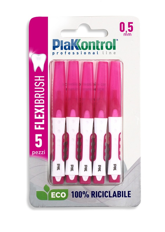 PLAKKONTROL SCOVOLINO INTERDENTALE FLEXI BRUSH05 BLISTER 5 PEZZI - farmacialombardia.it