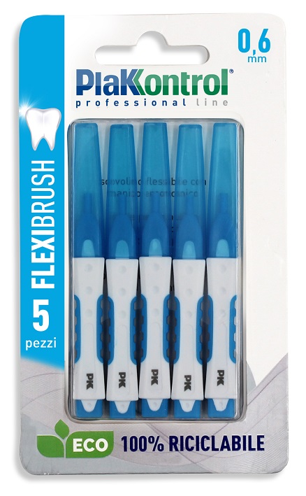 PLAKKONTROL SCOVOLINO INTERDENTALE FLEXI BRUSH06 BLISTER 5 PEZZI - farmacialombardia.it