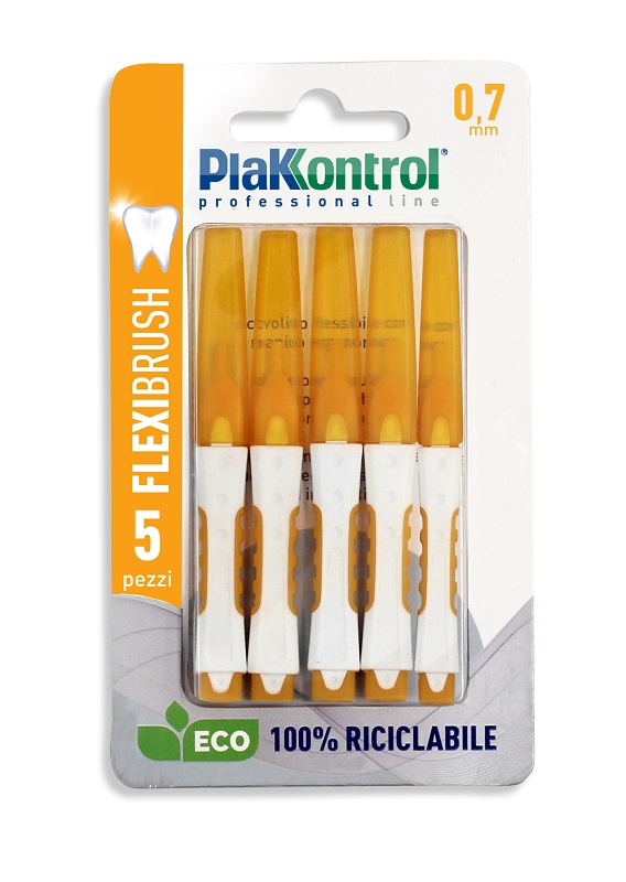 PLAKKONTROL SCOVOLINO INTERDENTALE FLEXI BRUSH07 BLISTER 5 PEZZI - farmacialombardia.it