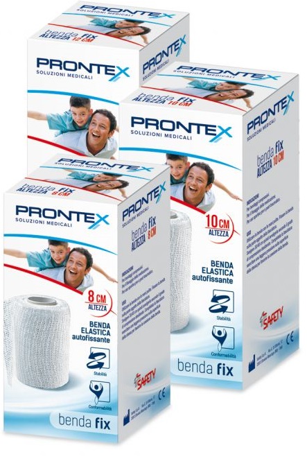 BENDA ELASTICA PRONTEX FIX AUTOFISSANTE 12 CM DI ALTEZZA PER4 METRI IN ESTENSIONE 1 PEZZO - farmacialombardia.it