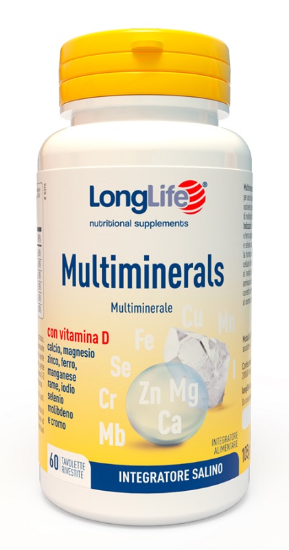 LONGLIFE MULTIMINERALS 60 TAVOLETTE RIVESTITE - farmacialombardia.it
