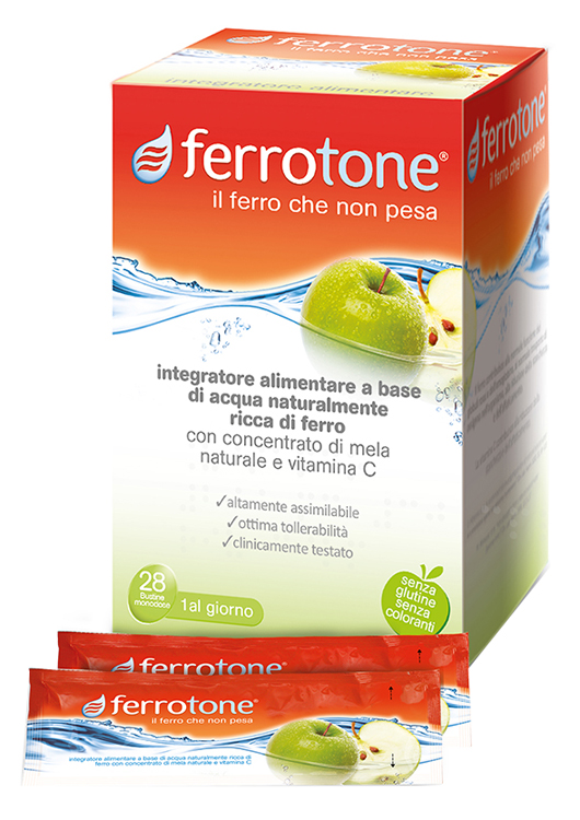 FERROTONE APPLE 28 SACCHETTI 25 ML - farmacialombardia.it