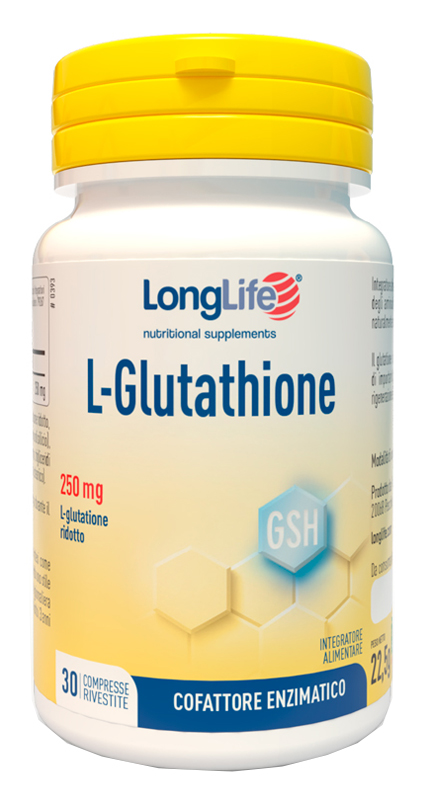 LONGLIFE L-GLUTATHIONE 250 MG 30 COMPRESSE - farmacialombardia.it