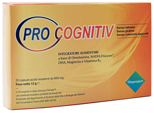 PROCOGNITIV 20 CAPSULE ACIDO RESISTENTI VEGETALI DA 600 MG - farmacialombardia.it