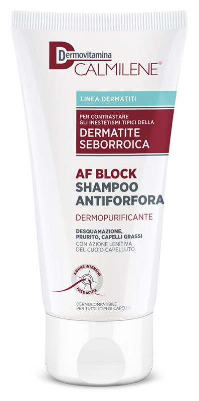 DERMOVITAMINA CALMILENE AF BLOCK SHAMPOO ANTIFORFORA DERMOPURIFICANTE DERMATITE SEBORROICA 200 ML - farmacialombardia.it