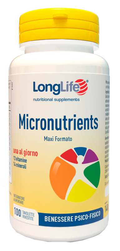 LONGLIFE MICRONUTRIENTS 100 TAVOLETTE RIVESTITE - farmacialombardia.it