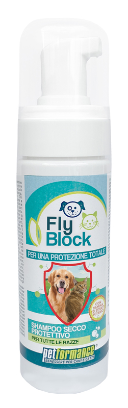 PETFORMANCE FLYBLOCK SHAMPOO SECCO CANI/GATTI 150 ML - farmacialombardia.it