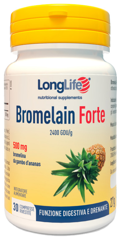 LONGLIFE BROMELAIN FORTE 30 COMPRESSE - farmacialombardia.it