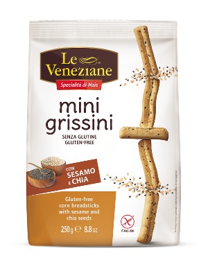 LE VENEZIANE MINI GRISSINI SESAMO E CHIA 250 G - farmacialombardia.it